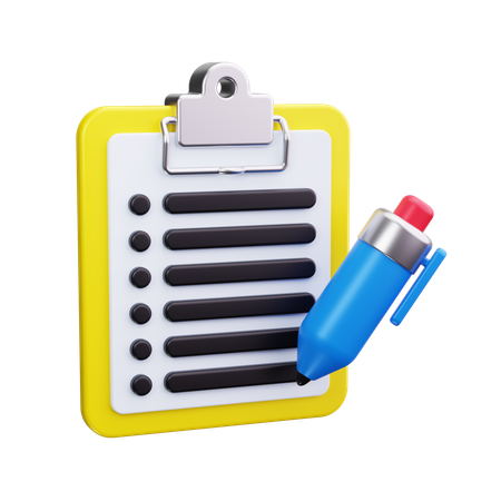 Clipboard  3D Icon