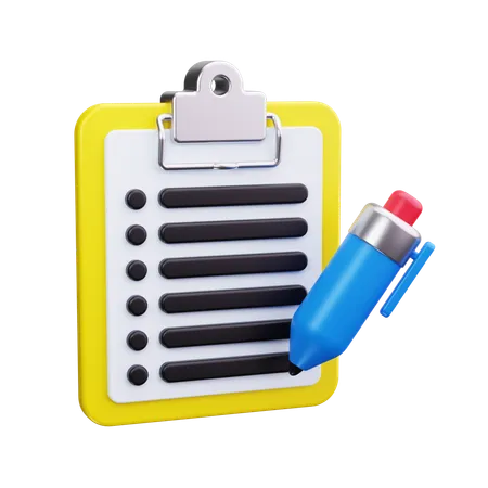 Clipboard  3D Icon