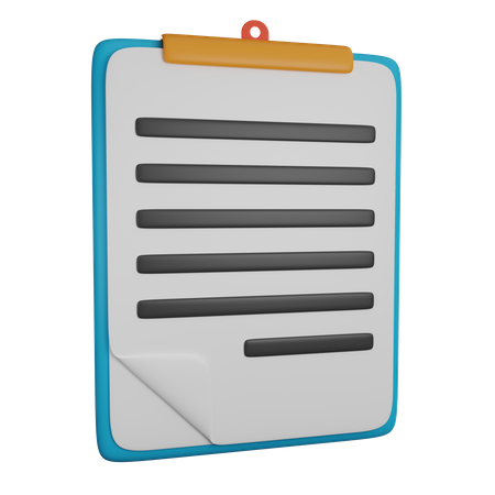 Clipboard  3D Icon