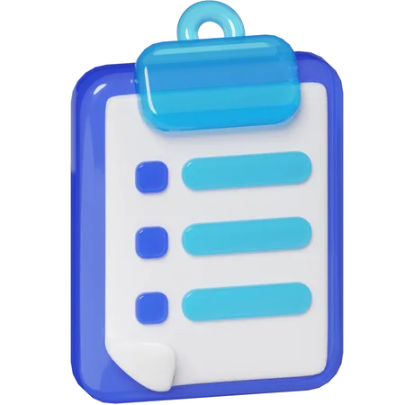 Clipboard  3D Icon