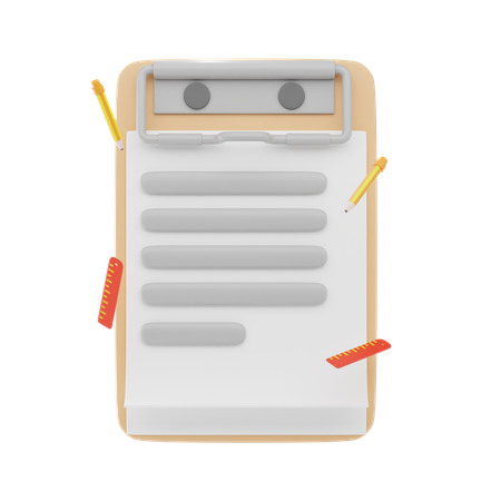 Clipboard  3D Icon