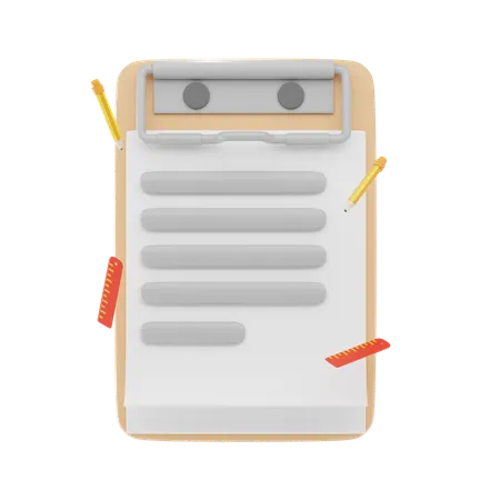 Clipboard  3D Icon