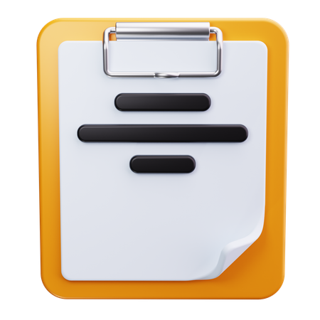 Clipboard  3D Icon