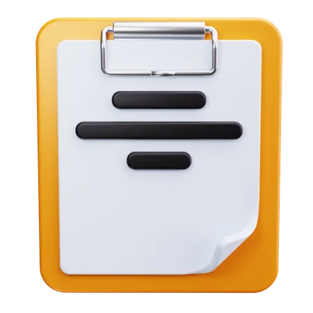 Clipboard  3D Icon