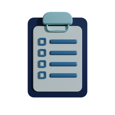 Clipboard  3D Icon