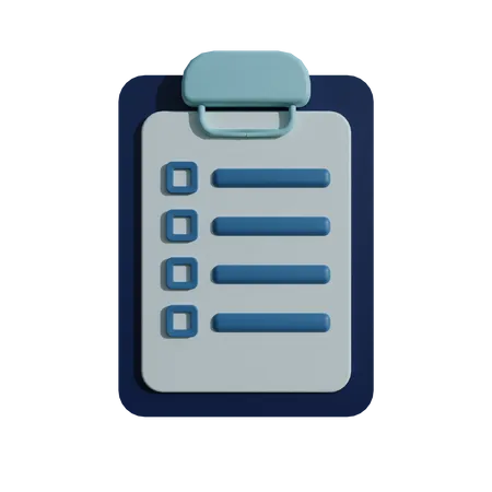 Clipboard  3D Icon