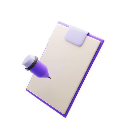 Clipboard  3D Icon