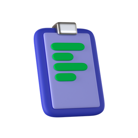 Clipboard  3D Icon