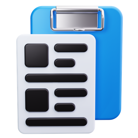 Clipboard  3D Icon