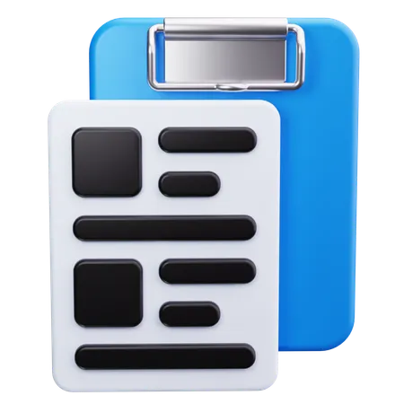 Clipboard  3D Icon