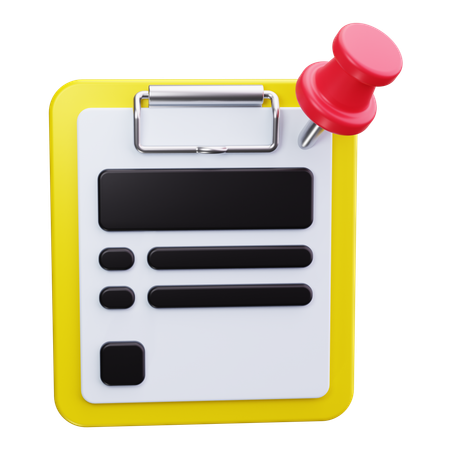 Clipboard  3D Icon