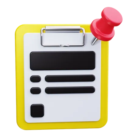 Clipboard  3D Icon