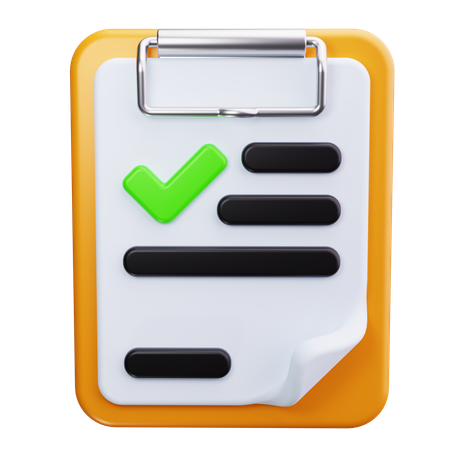 Clipboard  3D Icon