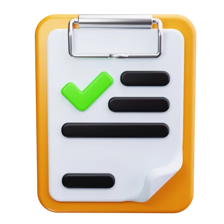 Clipboard  3D Icon