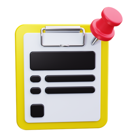 Clipboard  3D Icon
