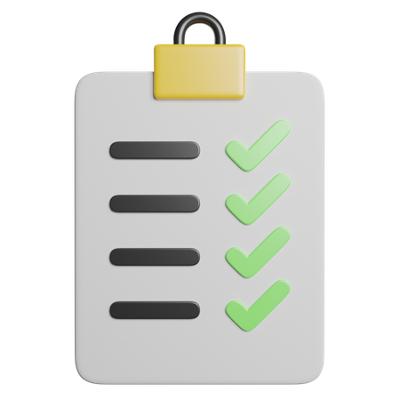 Clipboard  3D Icon