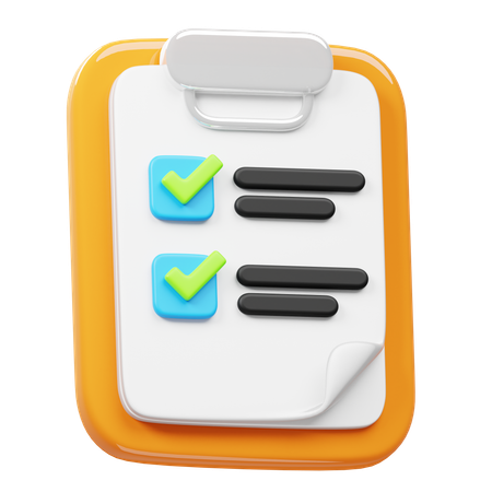 Clipboard  3D Icon