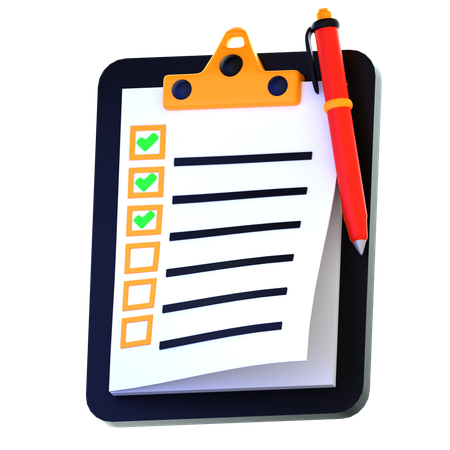 Clipboard  3D Icon
