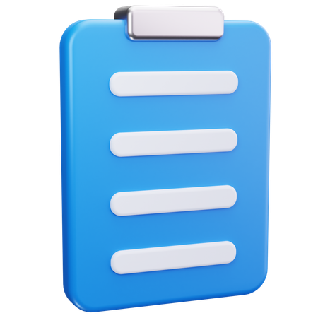 Clipboard  3D Icon