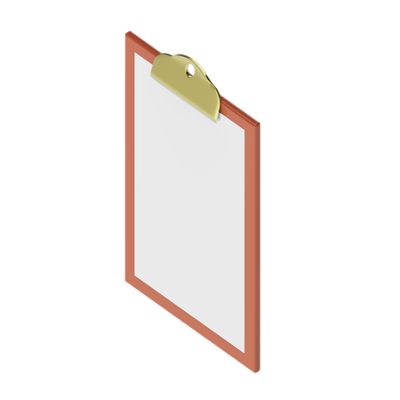 Clipboard  3D Icon