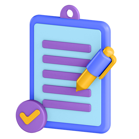 Clipboard  3D Icon