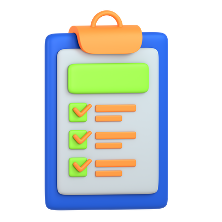 Clipboard  3D Icon