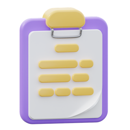 Clipboard  3D Icon