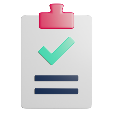 Clipboard  3D Icon