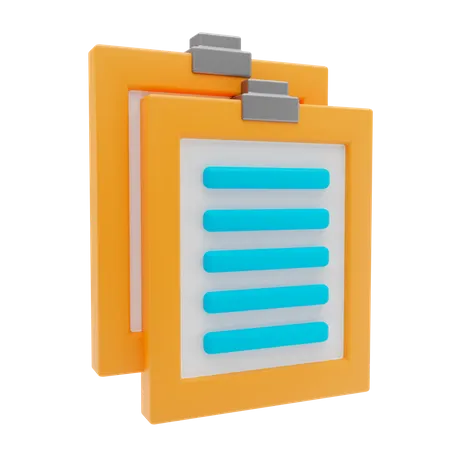 Clipboard  3D Illustration