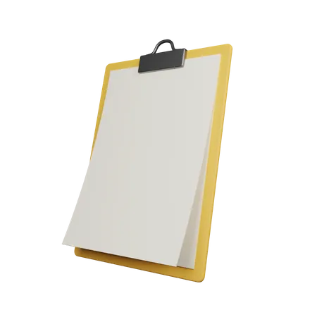 Clipboard  3D Illustration