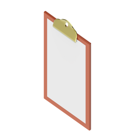 Clipboard  3D Illustration