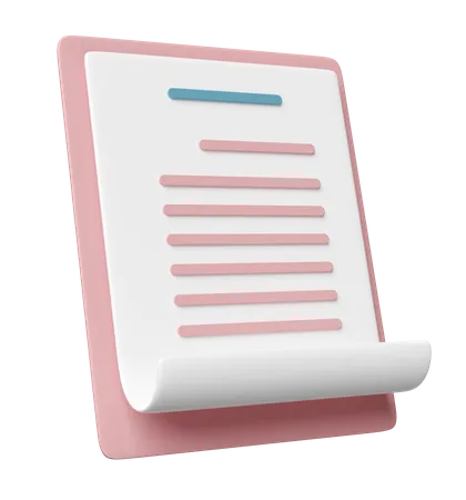3 D Pink Clipboard White Checklist Paper Icon Isolated Project Plan Business Strategy Concept 3D Icon