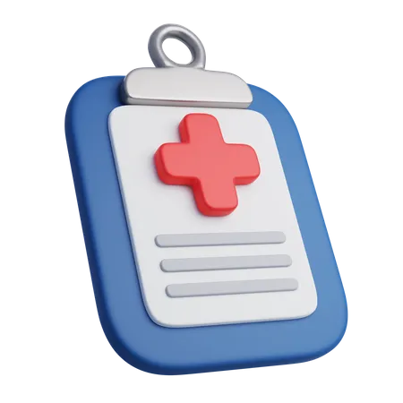 3 D Icon Of Medical Clipboard Health Care And Medical Concept 3D Icon