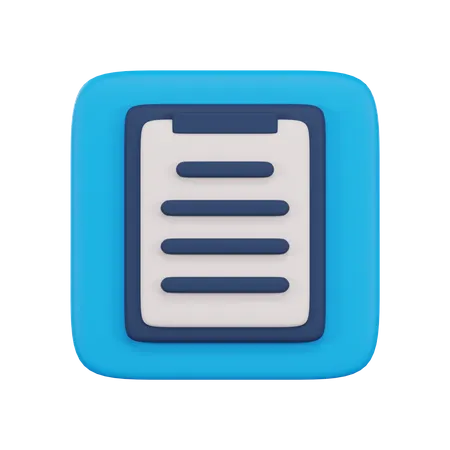 Clipboard 3 D Rendering Isometric Icon 3D Icon