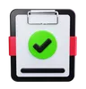 Clipboard With Checkmark