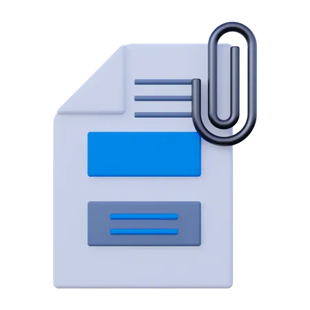 Clipe de documento  3D Icon
