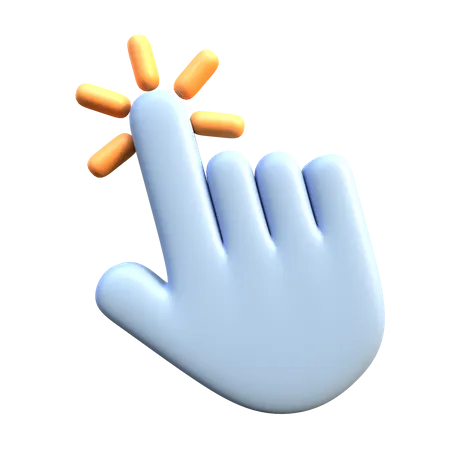 Clique do cursor da mão  3D Icon