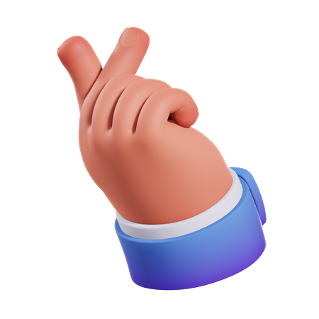 Clique em gesto de mão  3D Icon