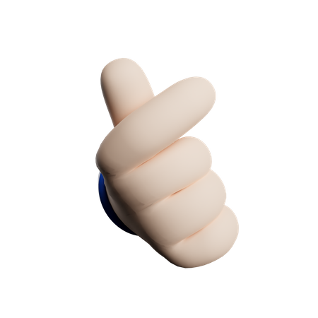 Clique em gesto de mão  3D Icon