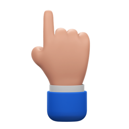 Clique em gesto de mão  3D Icon