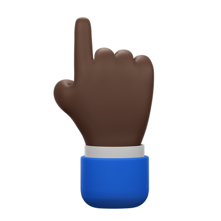 Clique em gesto de mão  3D Icon