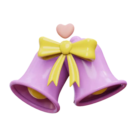 Cloche de mariage  3D Icon