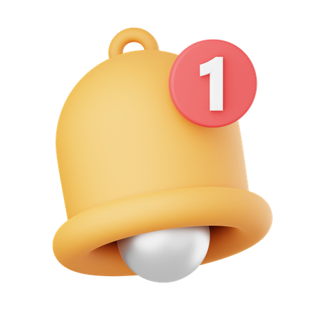 Cloche de notification  3D Icon