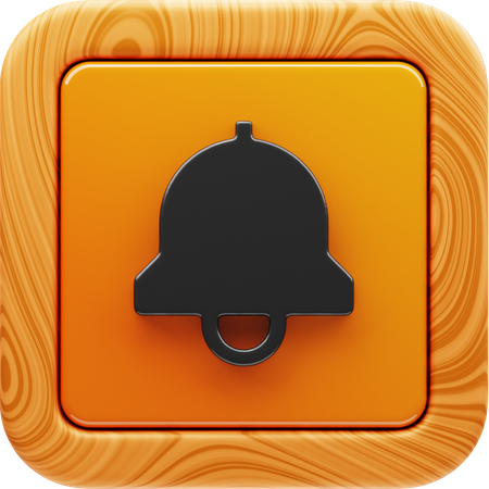 Cloche de notification  3D Icon