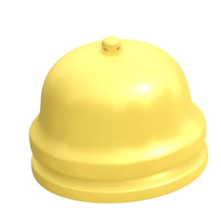 Cloche de réception dorée  3D Illustration