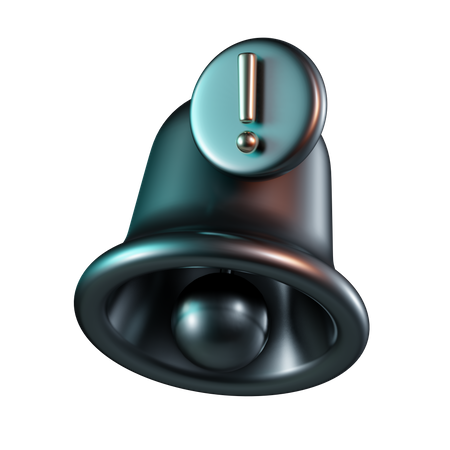 Cloche d'exclamation  3D Icon