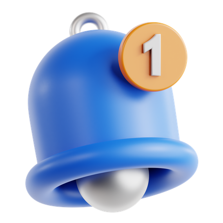 Notification de cloche  3D Icon