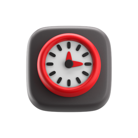 時計  3D Icon