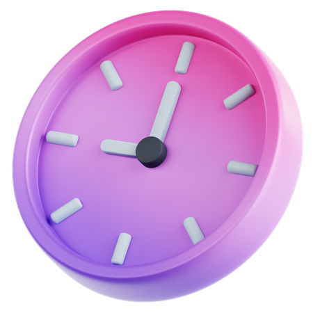 시계  3D Icon