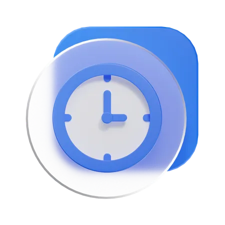 時計  3D Icon